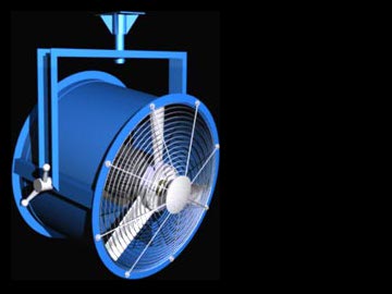 Column-Mounting Man Cooler